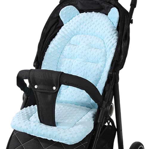 Baby Cojín Carro Bebe, Colchoneta Silla Paseo Transpirable, Cojín Silla de Paseo para el Cochecito y Asiento de Carro, Algodón, 40 x 80 cm