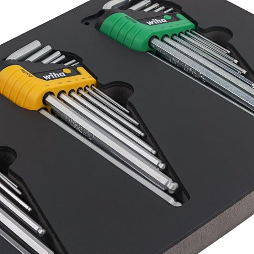 Image of Wiha 66979 35 Piece ErgoStar L-Key Tray Set - Hex Metric, Hex SAE, Torx