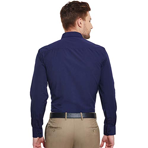 Image of English Navy Men's Slim Fit Formal Shirt