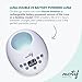 Motif Medical Luna Double Electric Pump for Breastfeeding - Portable Pump Breastfeeding w/Battery - Hospital Grade Pump w/LED Light - Hands-Free Breast Pump, Quiet Motor Baby Breast Pump