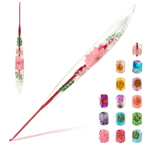Image of Katech 2.0mm Crochet Hook for Arthritic Hands, Long Aluminum Inline Hooks