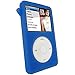 for iPod Classic Case, Silicone Skin Case Cover for Apple iPod Classic 6th 7th 80GB, 120GB Thin 160GB and iPod Video 5th 30gb + Screen Protector & Lanyard-10.5mm Thickness Thin Version(Blue)