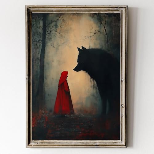Moody Dark Night Forest Wall Art