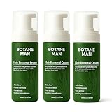 Botane Man Haarentfernung Creme, schnell und sanft für Gesicht, Körper und intime Bereiche,...