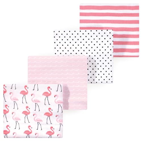 Image of Luvable Friends Little Treasure Flannel Receiving Blankets 4pk