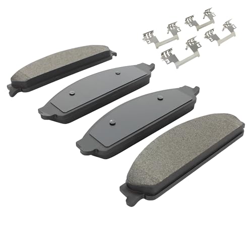 Image of QUALITY-BUILT Front Semi-Metallic Brake Pads, Premium 1001-1070M, Compatible with 2005-2009 Ford /Mercury (Five Hundred,Freestyle,Montego,Sable,Taurus,Taurus X)