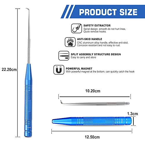 Cooltto 3Pc Fishing Premium Fishing Pliers, Stainless Steel Fish Lip Gripper, Aluminum Fishing Pliers With Sheath, Fish Hook Remover With Safety Coiled Lanyard #TOP2