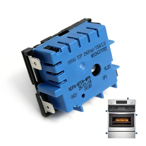 W10857622 W10437092 Upgraded Oven Range Infinite Switch Compatible With Whirlpool Maytag KitchenAid Jenn-Air Amana Magic Chef Admiral Norge Roper Replace AP5989899 4383881 PS11731368