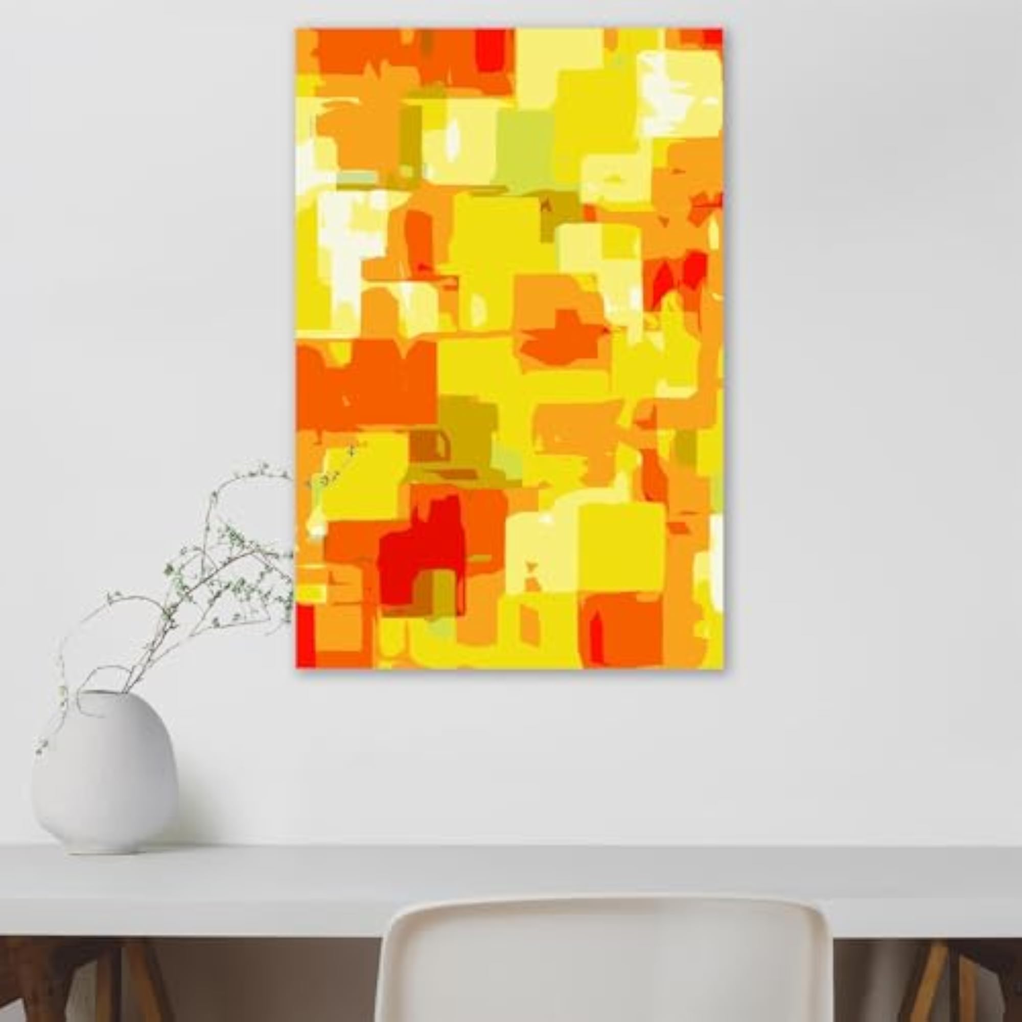 Square Pattern D1 Peel & Stick Vinyl Wall Sticker