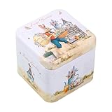 Latas para galletas de Pascua, caja de lata pequeña para el hogar, dormitorio, galletas, dulces, aperitivos, sala de estar, reunión de fiesta