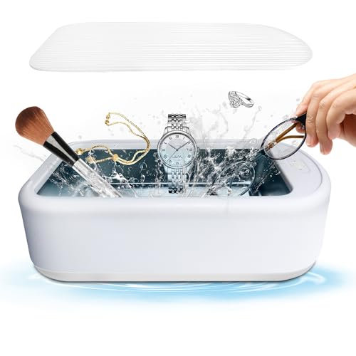 REUMAR- Máquina de limpeza ultrassônica de joias de 640ML: capacidade de 40 W e 22 onças, 48 KHz, 2