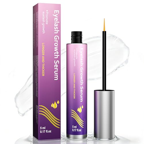 Lash Serum: Natural & Vegan Eyelash Growth Serum for Longer, Thicker, Fuller Lashes Nourishing & Conditioning Formula Safe for Sensitive Eyes - 5ml