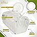 BodyHealt Portable Urinal for Men - Deluxe Male Urinal with Spill Proof Lid. Bed Pan 32oz/1000ml Urine Bottle. Thick Plastic Urine Cups. Pee Bottle for Elderly, Travel, Emergency Toilet & Camping(6PC)