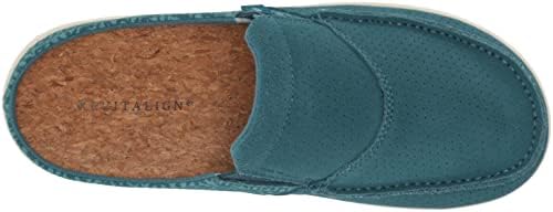 REVITALIGN Women's Siesta Suede Mule, Blue Coral, 9 Wide | Image 4
