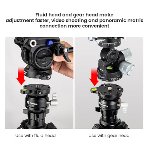 Image of Fotopro 60mm Tripod Leveling Bowl Base, ±15 Quick Adjustment, 10kg Load