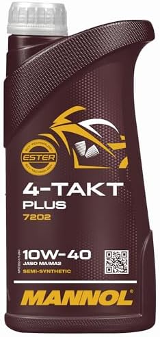 4-Takt Plus 10W-40 Motor Oil by MANNOL -7202 Synthetic Engine Oil...
