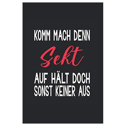 Sekt JGA Mädelsabend Geschenke: Notizbuch 7x9