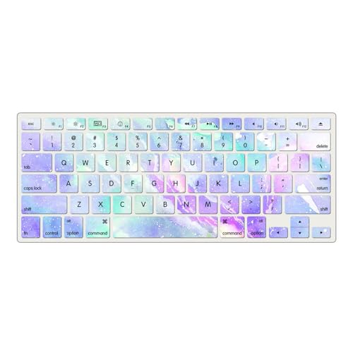 Carcasa MacBook Air 15 M2 A2941 efecto Aurora Rainbow rígida con protector teclado Set D 3