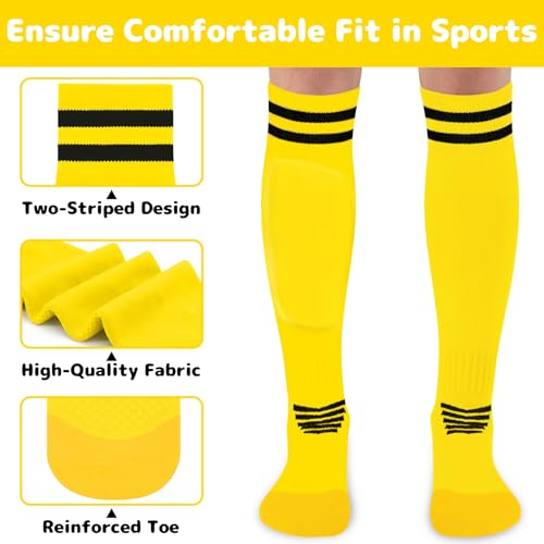 Image of Olreco Kids Soccer Socks Youth Baseball Socks Men Women Softball Sock for Girls Boys Football Sock Men Team Sports Accessory