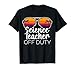 Science Teacher Off Duty Sunglasses Beach Sunset T-Shirt