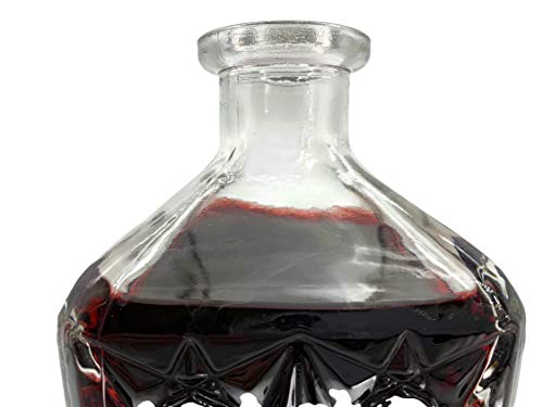 Karaf whisky kristalglas ook voor wijn grote decoratie wijnkaraf 0,75l - Afbeelding 6