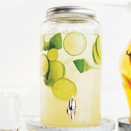 Mason Jar Beverage Dispense and Chalkboard Labeling Tag