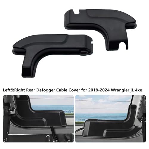 Image of Rear Defogger Protective Cable Cover (Left&Right) for Wrangler JL & 4xe 2018-2024 Car Interior Accessories