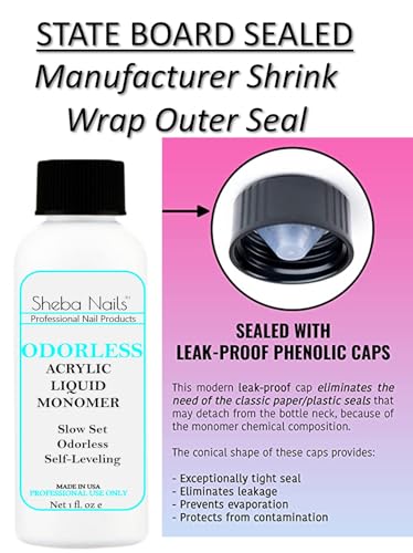 SHEBA NAILS State Board Sealed Odorless Nail Acrylic Basic Kit