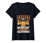 street workout lifestyle calisthenics maglietta con collo a v