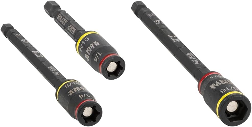 Klein Tools 32768 Impact Driver, 3-in-1 Impact Flip Socket and Bit Holder