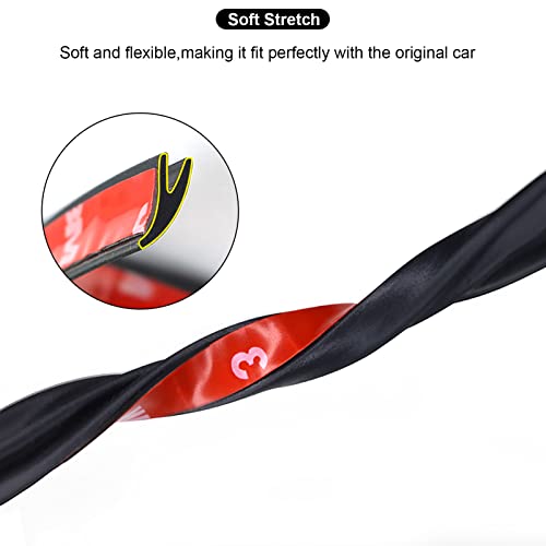 Car Seal Strip For Rear Windshield, Car Weather Stripping Rubber Sealing Strip Trim Universal Y Shape Automotive Weather Stripping For Car Windshield (3M/9.82Ft ) #TOP2