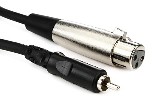 Hosa XRF-115 XLR Female to RCA Male Unbalanced Interconnect Cable - 15 Foot