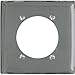 PASS & SEYMOUR S3863C 2 Gang Round Opening Wall Plate, 2.49-Inch, Chrome