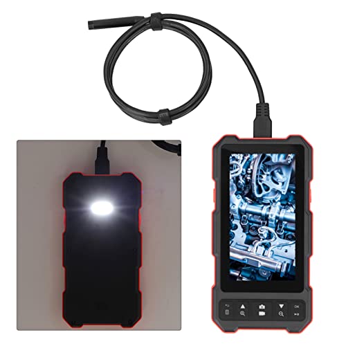 BOROCO Industrie-Endoskop, IPS-HD-Bildschirm, 8-mm-Objektiv mit LED-Leuchten, Kamera-Videofunktion für Pipeline-Reparatur, automatische Wartung, 4,5-Zoll-Display, IP67, 3,5 m Erfas