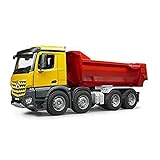 Der Mercedes Benz Arocs Halfpipe Kipp-LKW mit Abrollcontainer ist aus hochwertigen Kunststoffen wie zum Beispiel ABS hergestellt