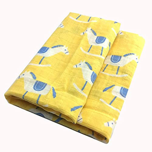 CHENYOUFFF Hot New Baby Blankets Newborn Soft Organic Cotton Bamboo Baby Bibs Muslin Swaddle Wrap Feeding Burpy Towel Scarf Big Diaper (Color : HXM)
