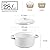 DELLING 28 Oz Soup Bowls with Handles and Lids, Large French Onion Soup Bowls, Ceramic Soup Crocks for French Onion, Oven Safe Bowls for Chili, Beef Stew, Cereal, Pot Pies, Bowls Set of 4, White