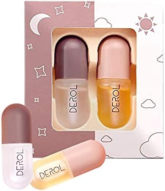 2 Pcs Lip Plumper-Natural Lip Plumper and Lip Care Serum,Syrup Cosmetics Lip Plumper,Lip Enhancer&Lip Care Serum for Fuller Softer Lips,Reduce Fine Lin