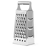 🧀 RALLA CUALQUIER TIPO DE ALIMENTO: el rallador universal podrá preparar parmesano, rallar verduras, rallar patatas y es ideal para alimentos duros como blandos. Ten listas y preparadas para comer o cocinar las frutas, verduras, cítricos y demás rápidamente.
