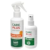 Care Plus anti-moustiques DEET 50% peau + spray anti-insectes textiles