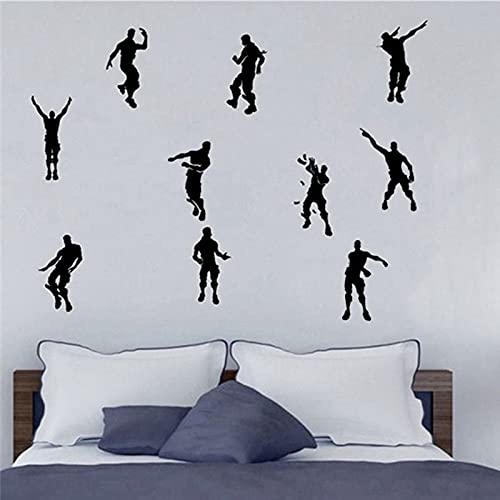 2 Stück Schwarz Self Adhesive Wandaufkleber, Fenstersticker Wandtattoo, Anime-Wandaufklebe, für Dekoration von Schlafzimmern, Wohnzimmern, Fenstern, Wänden (PVC)