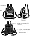 JIANLINST Women's Mini Backpack Purse Fashion Rucksack Daypack Small Shoulder Bag Grey