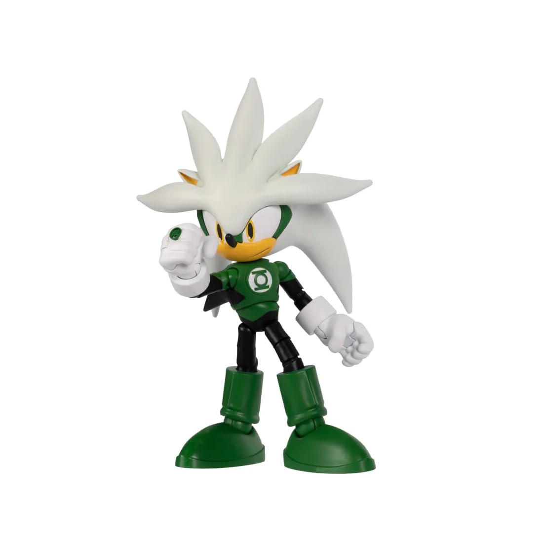 DC x Sonic – Multipack de Figuras de acción, Licencia Oficial Jakks Pacific, Incluye Figuras de 13 cm Sonic, Silver y Shadow, más Figura de 18 cm Darkseid; Shadow como Batman con luz integrada