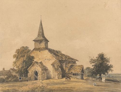 Tableaux Graffiti Art Mural Église Surrey Girtin : Impression Poster Moderne 60x90cm