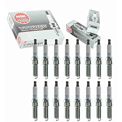 16 pc NGK V-Power Spark Plugs compatible with Dodge Charger 6.1L V8 2006-2010