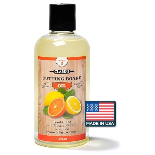 CLARK'S skärbräda olja | slaktblock olja & balsam | matsäker | flera dofter och storlekar 12 OZ Orange