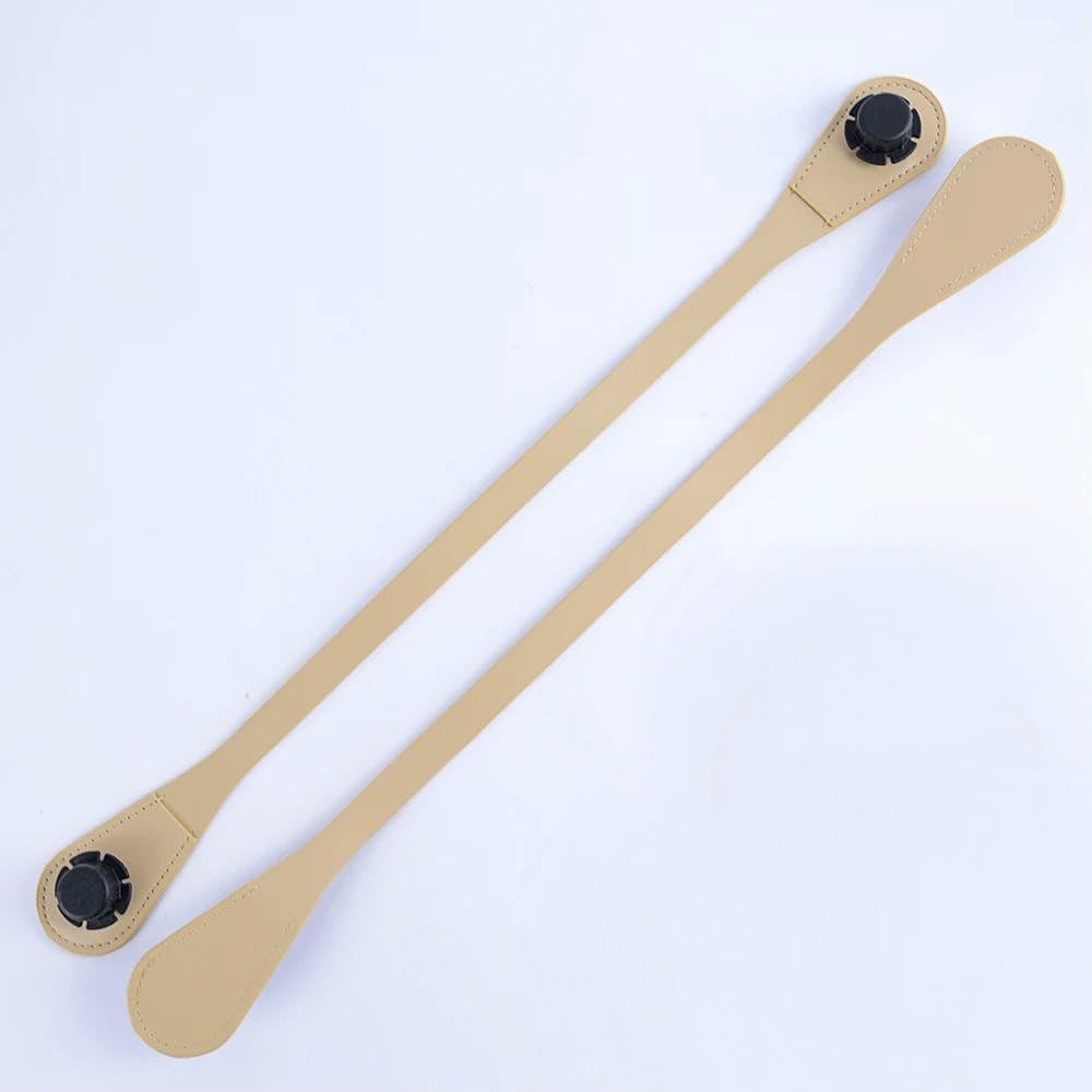 LIUXIN 1 pair long short Obag handles surface pu leather shoulder hand held straps bag for O bag