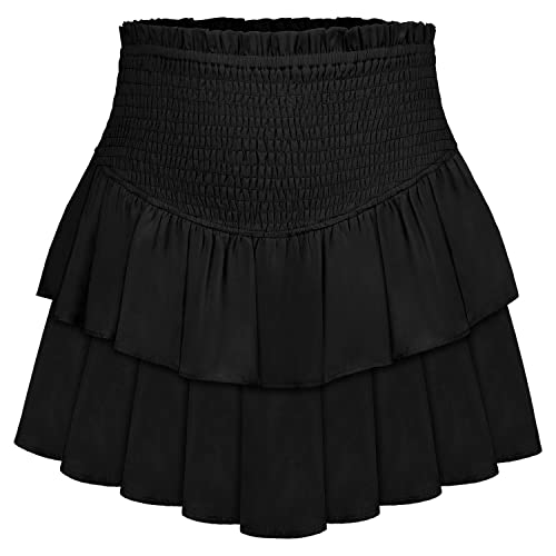 Jupes fantaisie superposées Artykey avec short intégré taille haute L