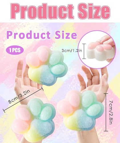 Image of Squishy Toy, Taba Squishy, Squishy Biscuit Squishy Fidget Toys Fufu Taba Stress Ball Squeeze Toys Anxiety Relief for Women /Men Stocking Fillers Birthday Gifts163 (Cat())