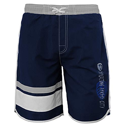 Short de bain bleu marine pour adolescent taille 8-20 ans Outerstuff
